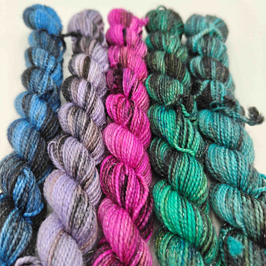 Kimalleminisetti, 5x20g - Salmiakkikarkit